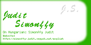 judit simonffy business card